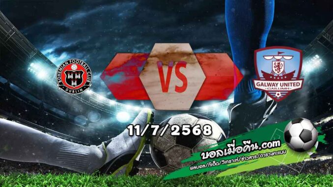 วิเคราะห์บอล ไอร์แลนด์ พรีเมียร์ลีก : โบฮีเมี่ยนส์ -vs- กัลเวย์